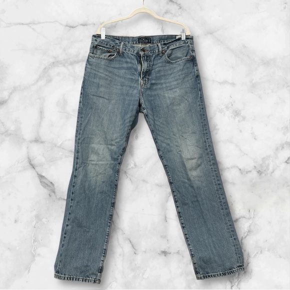 Lucky Brand Womens‎ Straight Leg Jeans Blue Pockets Button Fly 36x32 (506) - Picture 1 of 5